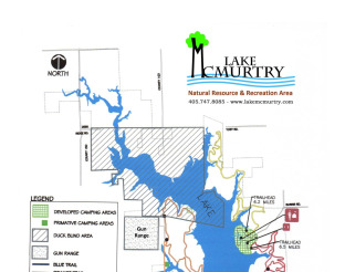 Lake McMurtry Map